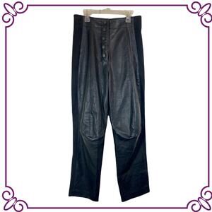 Stella McCartney Skin Free Skin Faux Leather High Waisted Pants 38 EU 8 US